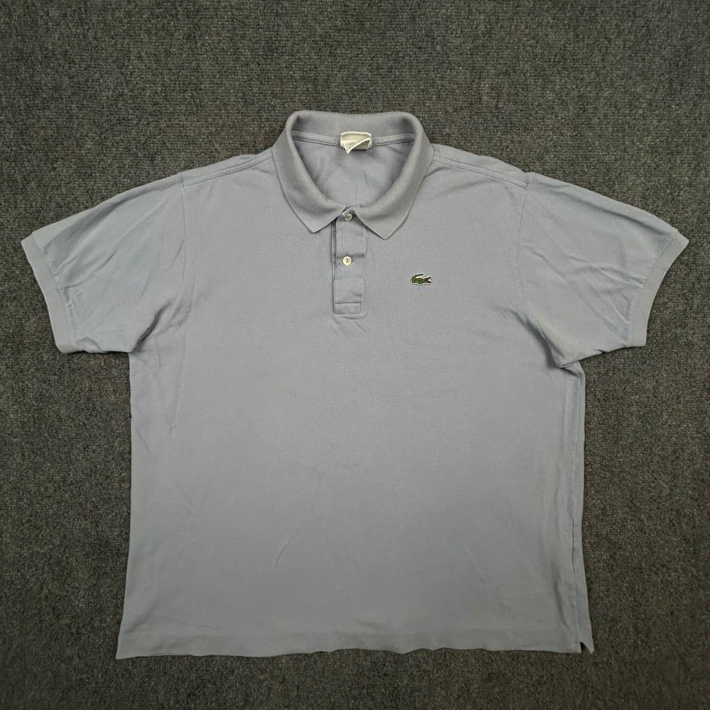 Lacoste Polo Shirt Mens 7 Light Purple Short‎ Sleeve Pique Classic Preppy 5191L